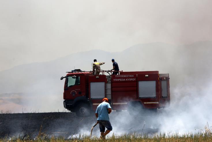 Υπό πλήρη έλεγχο δασική πυρκαγιά στο πεδίο βολής Εθνικής Φρουράς στη Σια