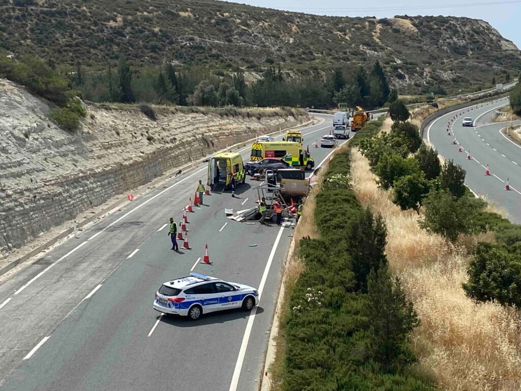 Σοβαρό τροχαίο: Άνοιξε μετά από τρεις ώρες ο αυτοκινητόδρομος