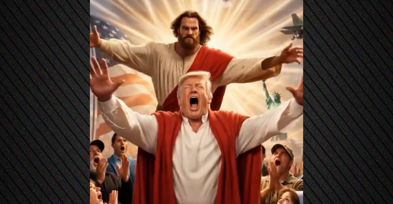 Οι Ιρανοί τρολάρουν τον Τραμπ για τη φωτογραφία του ως Ιησούς με βίντεο του Χριστού να τον πετάει στην... κόλαση