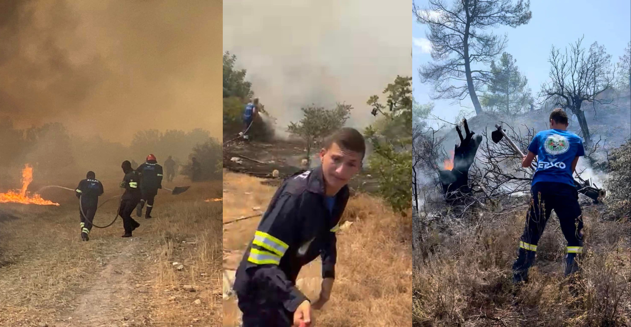 Συγκινεί ο 16χρονος εθελοντής Μιχάλης: Επέλεξε να περάσει τα γενέθλια του σβήνοντας φωτιές στην Τριμίκλινη αντί να διασκεδάσει - Φωτογραφίες