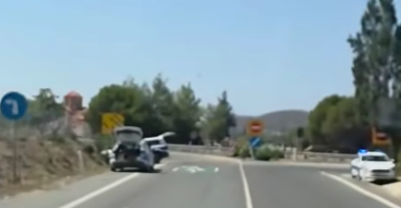 Αναστάτωση στη Λεμεσό: Περιπολικό «καρφώθηκε» μόνο του σε έξοδο αυτοκινητόδρομου – Το βίντεο από το σημείο