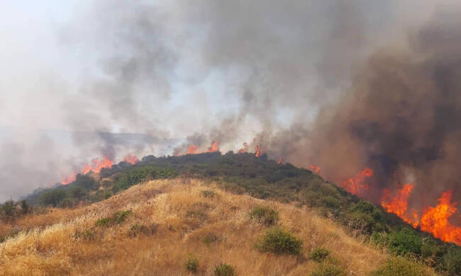 ΛΕΜΕΣΟΣ: Πυρκαγιά ανάμεσα σε τρία χωριά 