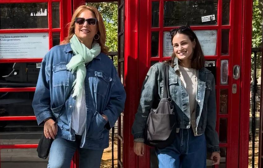 Άντζελα Γκερέκου: Απόδραση στο Λονδίνο με την κόρη της, Μαρία Βοσκοπούλου – Φωτογραφίες