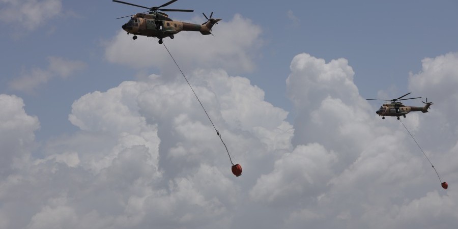 Στην Αεροπορική Βάση Πάφου ελικόπτερα της Πολεμικής Αεροπορίας Ιορδανίας - Δείτε βίντεο 