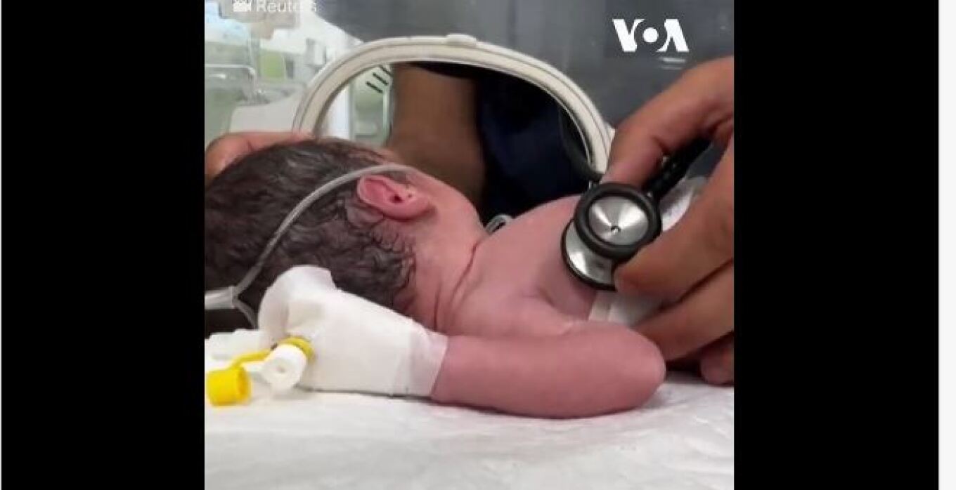 Ράφα: Κοριτσάκι γεννήθηκε με καισαρική μετά τον θάνατο της μητέρας της σε ισραηλινό πλήγμα - Δείτε βίντεο