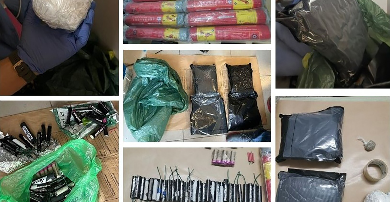 Εντόπισαν ναρκωτικά, κροτίδες και φωτοβολίδες σε οικία 36χρονου στη Λεμεσό -Δείτε φωτογραφία 