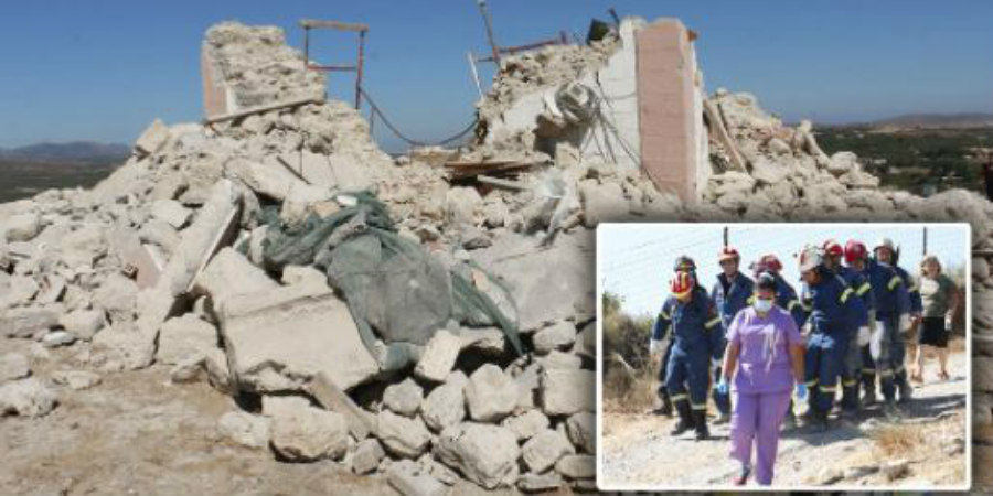 Σεισμός στην Κρήτη: Νεκρός ο πατέρας, τραυματίας ο γιος στο εκκλησάκι που κατέρρευσε στο Αρκαλοχώρι