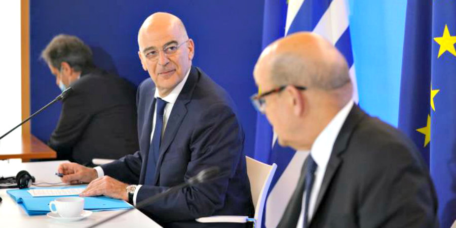 Την τουρκική προκλητικότητα στη Μεσόγειο συζήτησαν οι Υπουργοί Εξωτερικών Ελλάδας και Γαλλίας