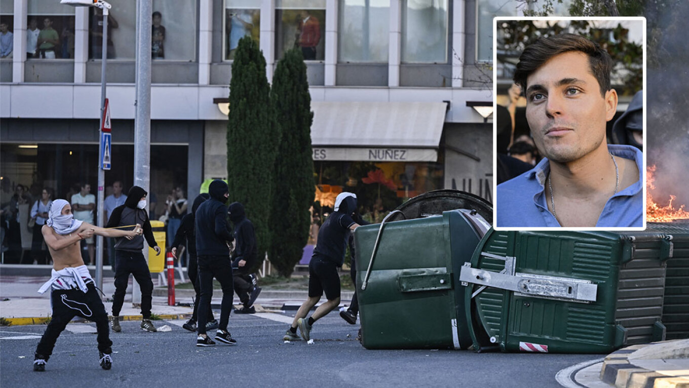 Χάος στο Μπιλμπάο: Σοβαρά επεισόδια και συλλήψεις μετά την ακύρωση εκδήλωσης ακροδεξιού ινφλουένσερ