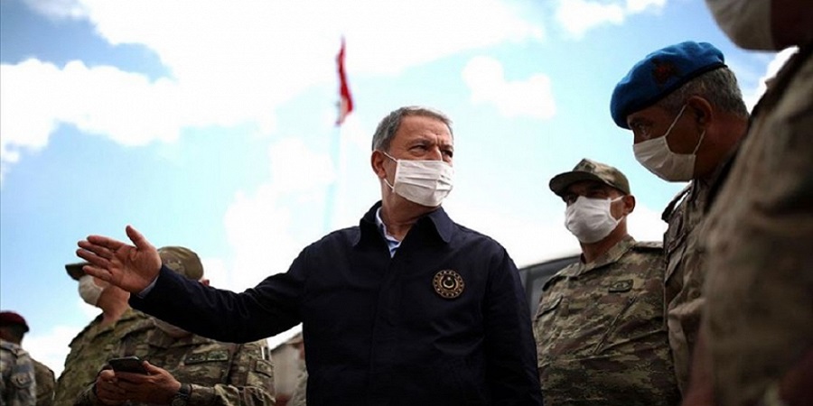 Ξαφνική επίσκεψη Ακάρ: Από το Κας στα Κατεχόμενα - Σε δηλώσεις προέβη ο Τούρκος υπουργός Άμυνας
