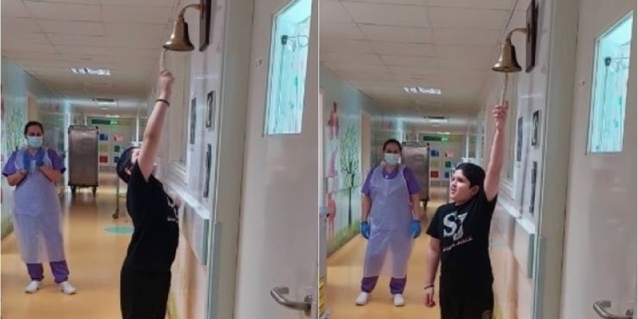 Ο 9χρονος Κυριάκος από το Λιοπέτρι χτυπάει το καμπανάκι νικώντας τον καρκίνο - Συγκινητικές στιγμές (Βίντεο)