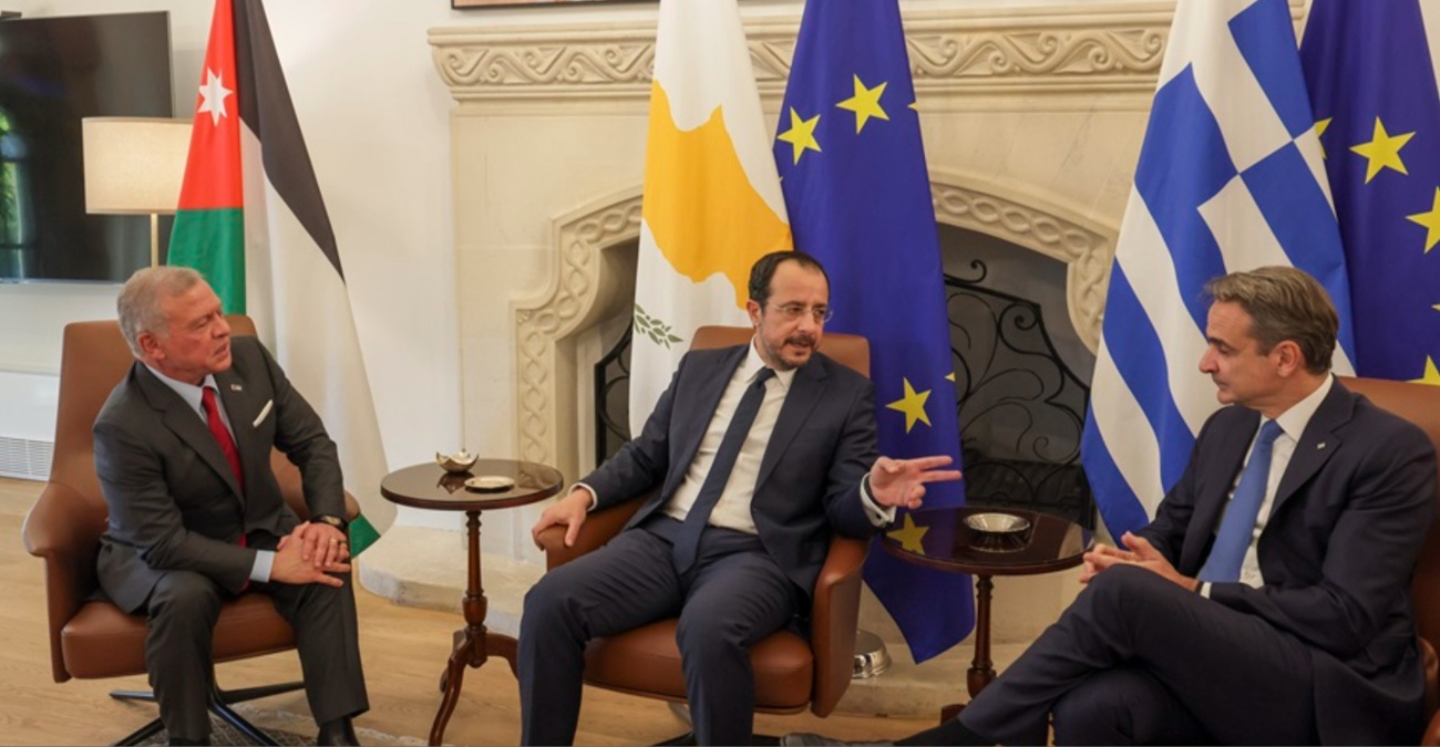 Τριμερής Κορυφής στο Αμάν: Σφραγίζουν τη στρατηγική συνεργασία Κύπρος, Ελλάδα και Ιορδανία