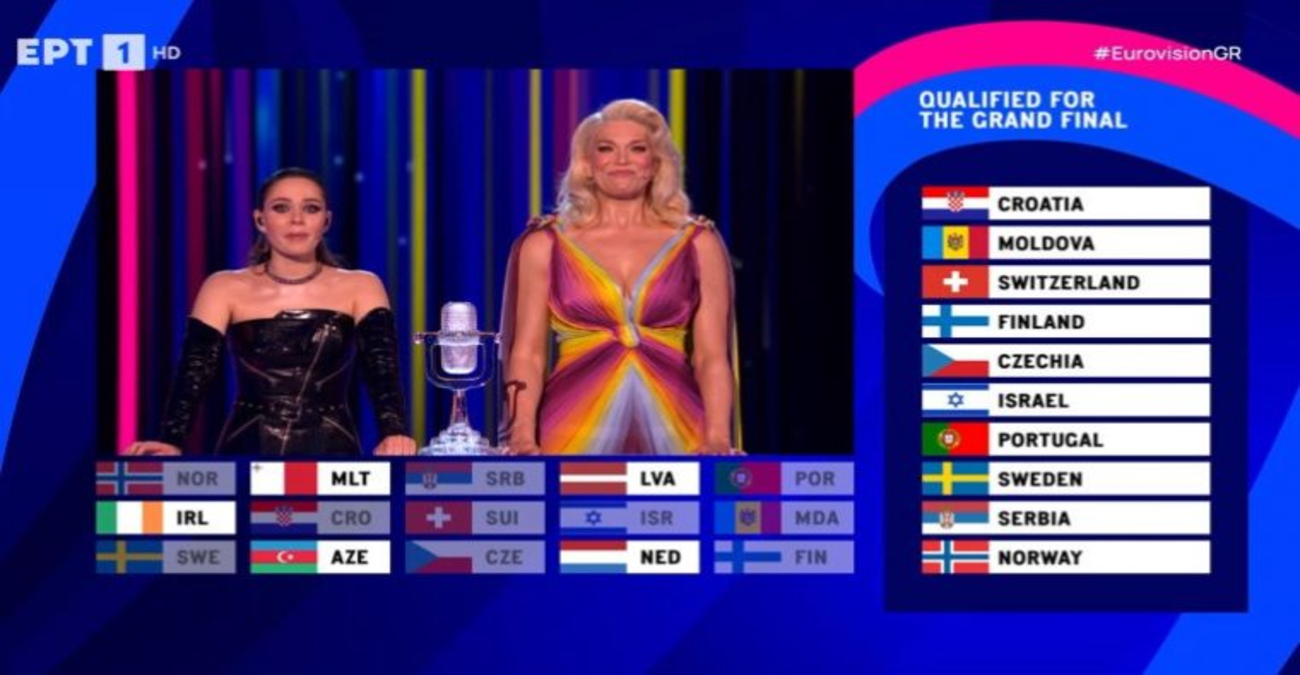 Eurovision 2023 - A' ημιτελικός: Αυτές είναι οι χώρες που πέρασαν στον μεγάλο τελικό