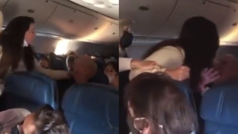 Γυναίκα με κατεβασμένη μάσκα χαστούκισε και έφτυσε 80χρονο σε αεροπλάνο, γιατί δεν φορούσε μάσκα… ενώ έτρωγε - ΒΙΝΤΕΟ