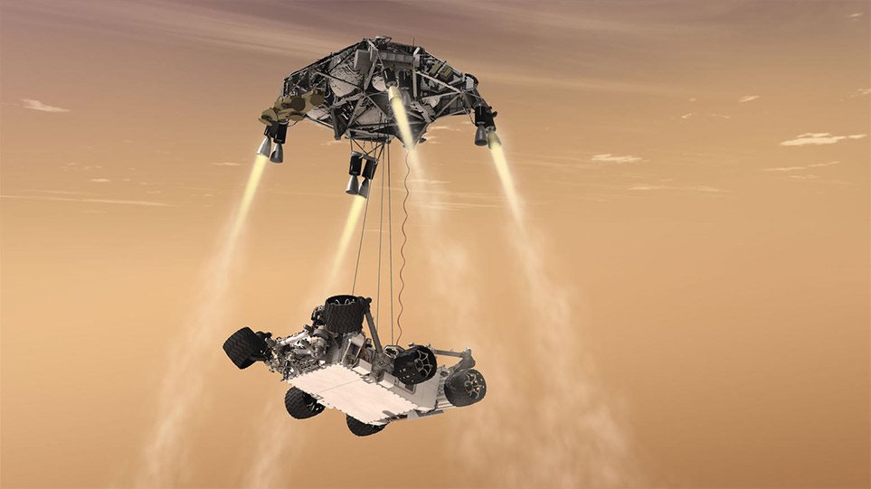 H μεγάλη στιγμή έφτασε: Η πιο εξελιγμένη διαστημοσυσκευή της NASA «πατάει» στον Άρη -ΒΙΝΤΕΟ