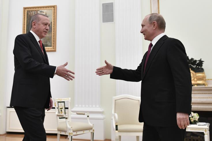  Συνάντηση Ερντογάν - Πούτιν στη Μόσχα 