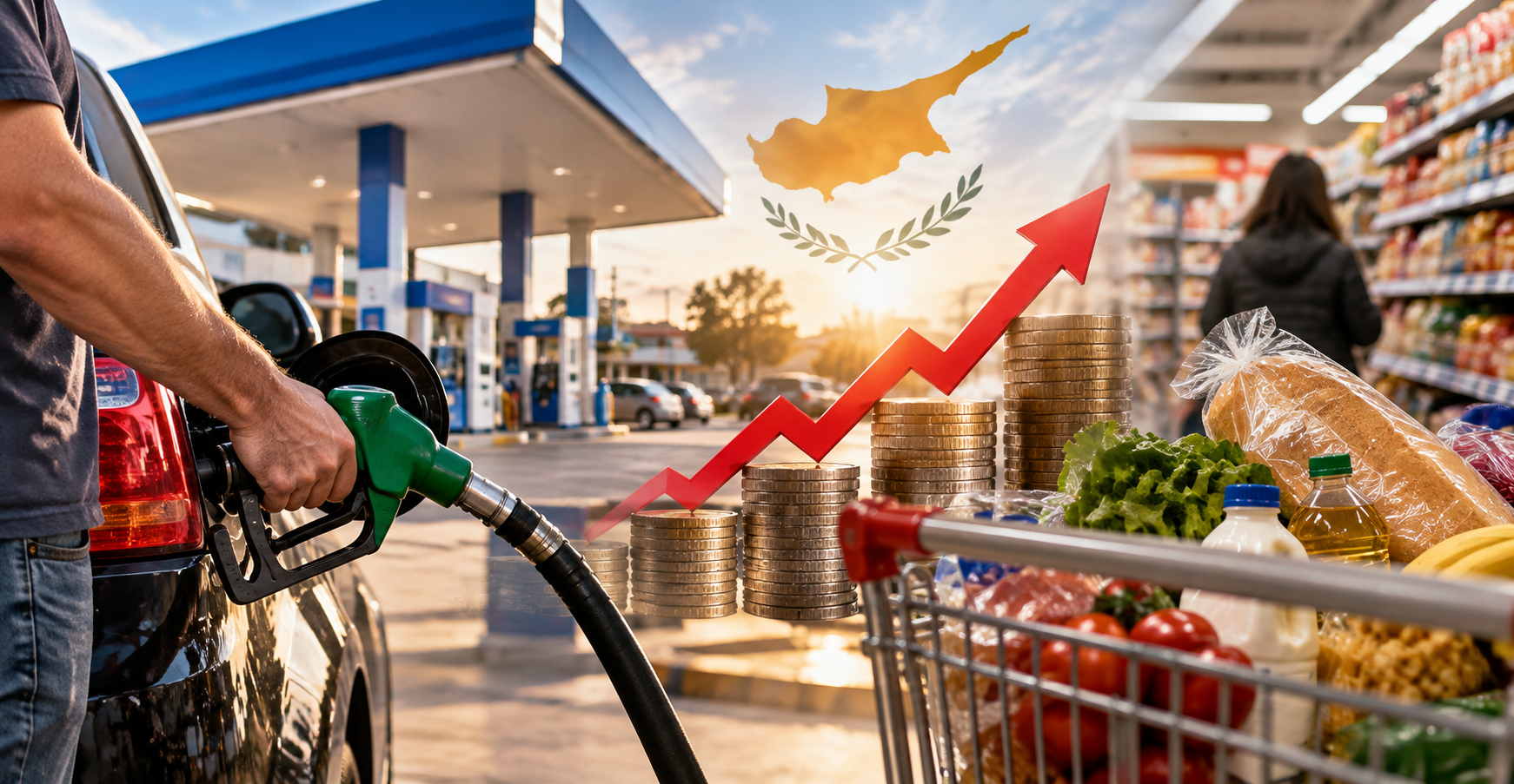 Δεν έχουν τέλος οι αυξήσεις στα καύσιμα - Από το πρατήριο μέχρι το σούπερ μάρκετ, πώς πιέζεται η τσέπη των Κυπρίων