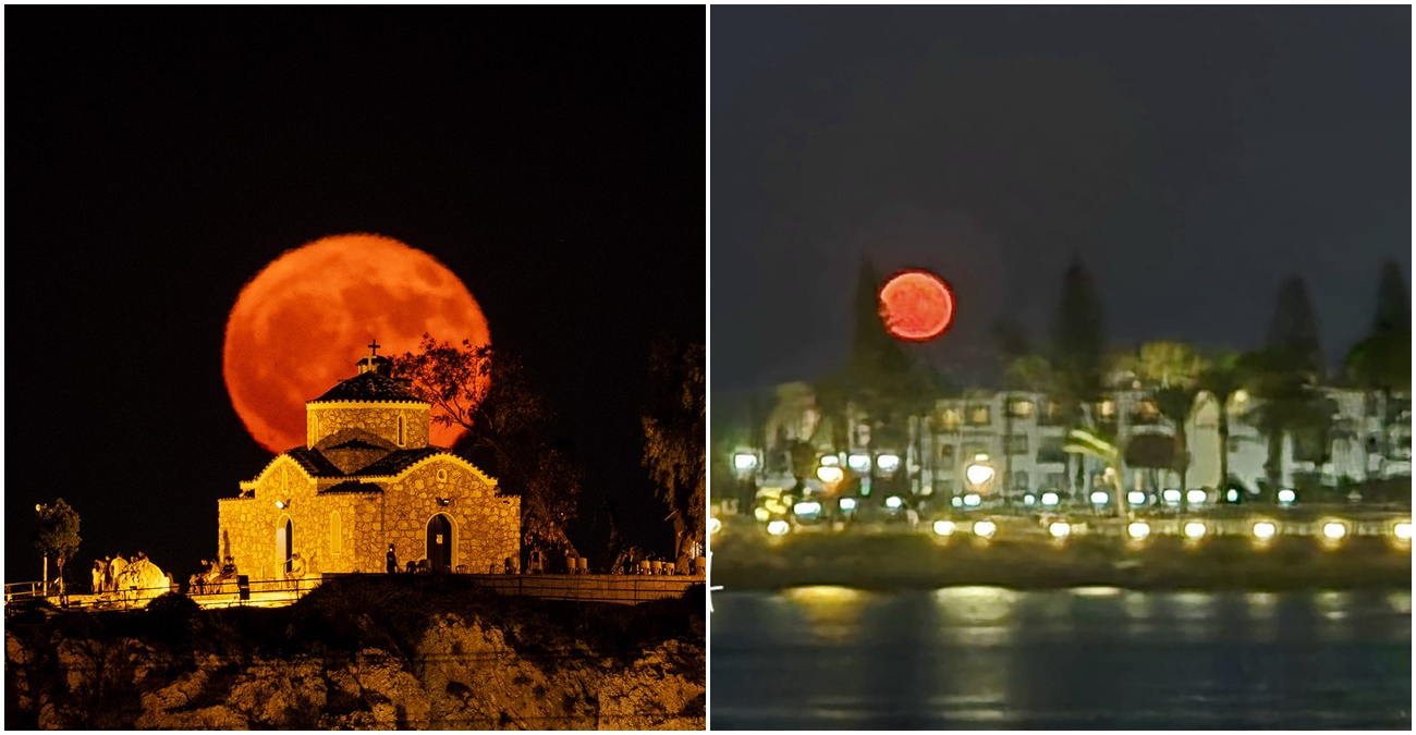 «Φεγγάρι του Ελαφιού»: Εντυπωσιακές εικόνες από την εντυπωσιακή Πανσέληνο Ιουλίου – Πόσο θα διαρκέσει