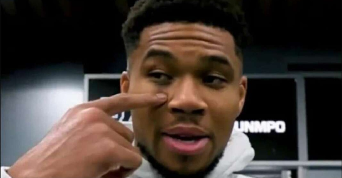 Ο Γιάννης Αντετοκούνμπο εμφανίστηκε με μαυρισμένο μάτι και αποκάλυψε ότι σταμάτησε έναν κλέφτη!