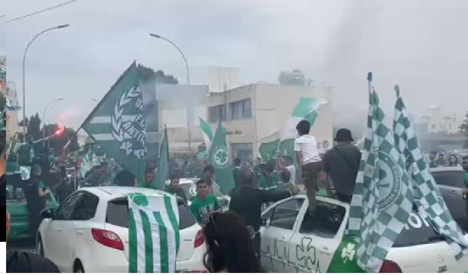 Video: Ο κακός χαμός στην Λακατάμια: Οι Ομονοιάτες ετοιμάζονται για το ματς με τον Άρη και έστησαν πάρτι 