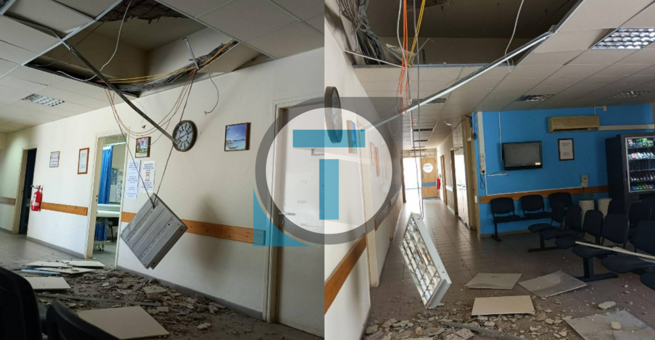 Προσωρινά κλειστό το Κέντρο Υγείας Αμμοχώστου μετά την κατάρρευση μέρους της οροφής
