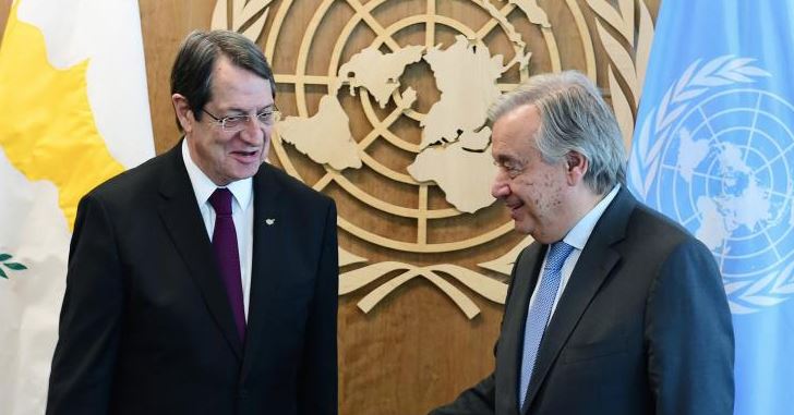 'Έκλεισε' η συνάντηση Προέδρου Αναστασιάδη με ΓΓ ΟΗΕ 