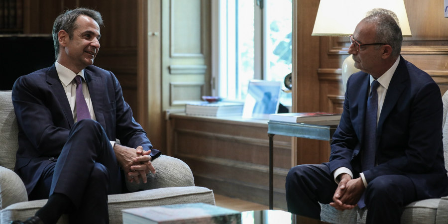 Συνάντηση Αβέρωφ Νεοφύτου με τον Πρωθυπουργό της Ελλάδας Κυριάκο Μητσοτάκη