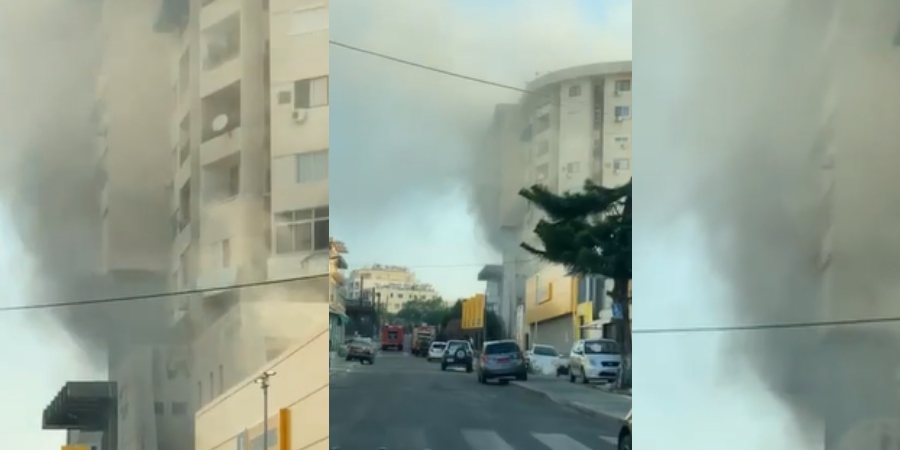 Βίντεο απο την Πυρκαγιά σε πολυκατοικία στη Λεμεσό - Προσπάθεια εκκένωσης απο ενοίκους