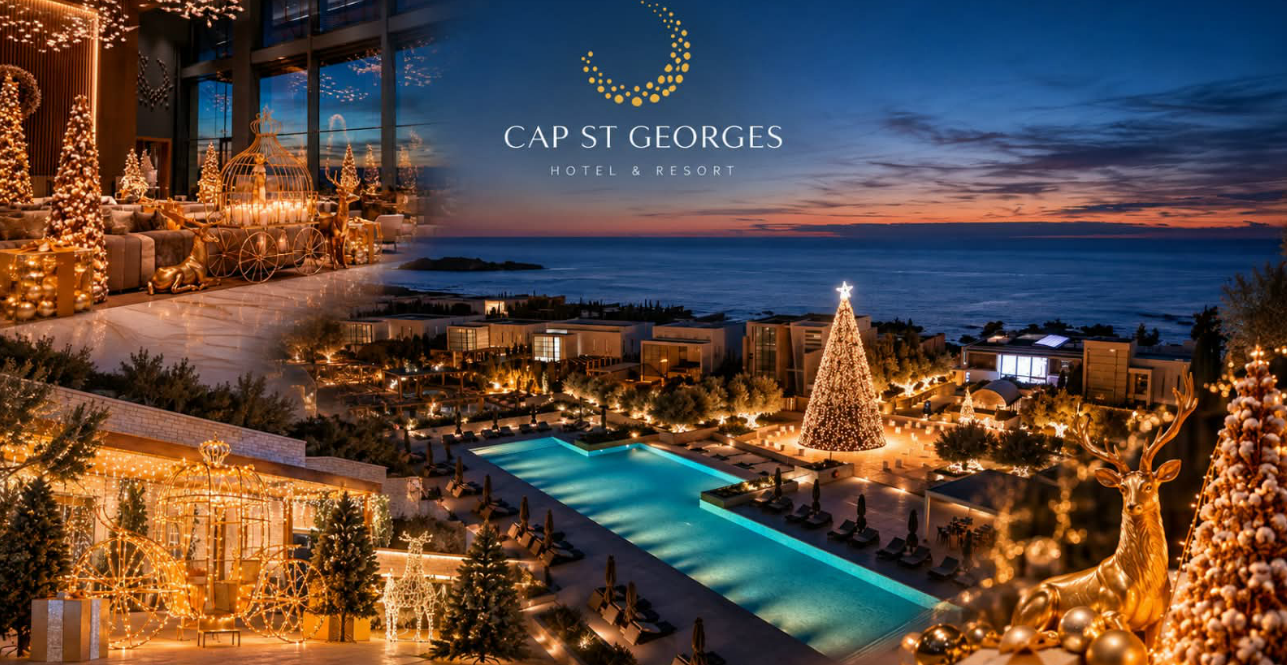Χριστούγεννα & Πρωτοχρονιά στο Cap St Georges Hotel & Resort - Κλείστε τώρα τη γιορτινή σας διαμονή & ανακαλύψτε τα ξεχωριστά πακέτα Χριστουγέννων και Πρωτοχρονιάς!