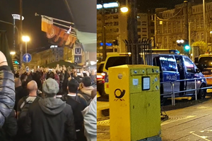 ΒΙΝΤΕΟ: ΧΑΜΟΣ με τους Απολλωνίστες στο κέντρο της Φρανκφούρτης – Με ισχυρή αστυνομική συνοδεία