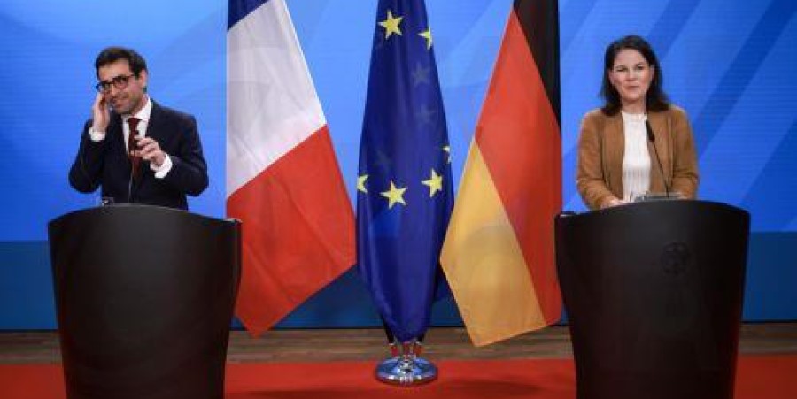 Θα στηρίξουμε την Ουκρανία όσο καιρό χρειαστεί, είπαν οι ΥΠΕΞ Γαλλίας και Γερμανίας