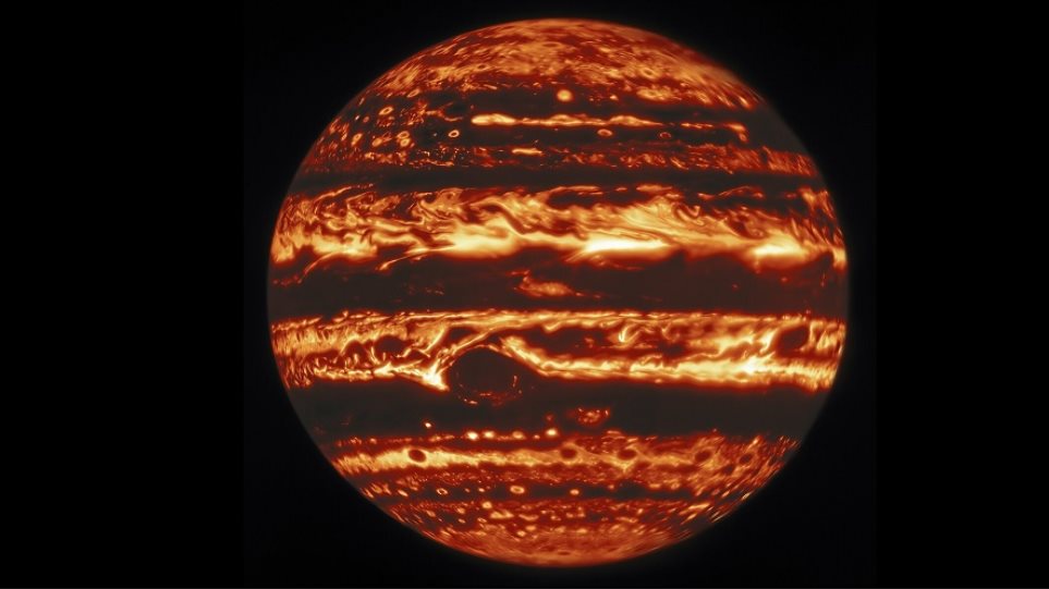 Ο πλανήτης Δίας όπως δεν τον έχουμε δει ποτέ ξανά – Εκπληκτικές εικόνες από την ατμόσφαιρά του