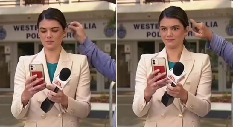 VIDEO: Ρεπόρτερ «πάγωσε» on air με αηδιαστική κίνηση συναδέλφου της και έγινε viral