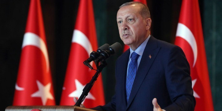 Ερντογαν:  Δεν θα επιτρέψουμε να παραβιαστούν τα δικαιώματα Τ/Κ στην Αν. Μεσόγειο