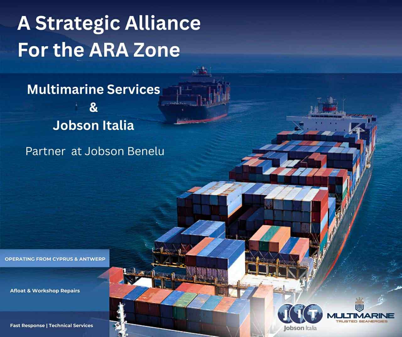 Η Jobson Italia και η Multimarine Services Ενισχύουν την Παρουσία τους στη Βόρεια Ευρώπη μέσω της Jobson Benelux
