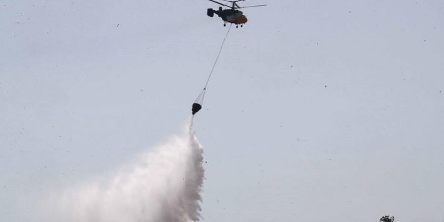 Πυρκαγιά στα Κατεχόμενα: Έπιασαν δουλειά τα Κυπριακά πυροσβεστικά αεροσκάφη