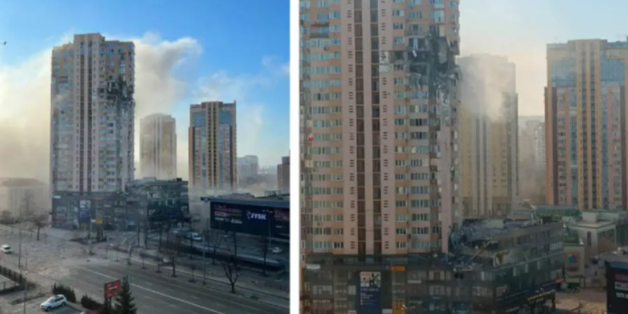 Ρωσικοί πύραυλοι «χτυπούν» κτίρια με πολίτες στο Κίεβο - Βίντεο από τις τρομακτικές στιγμές που ζουν οι κάτοικοι