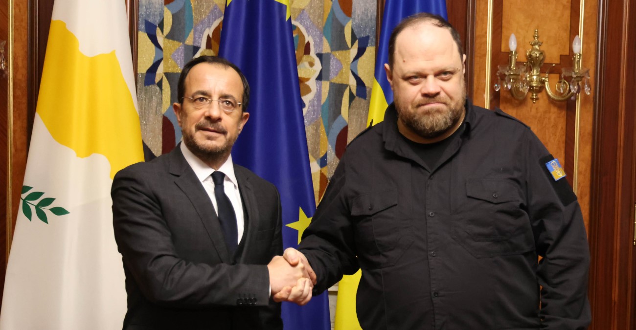 O Πρόεδρος της Δημοκρατίας συναντήθηκε με τον Πρόεδρο της Βουλής της Ουκρανίας