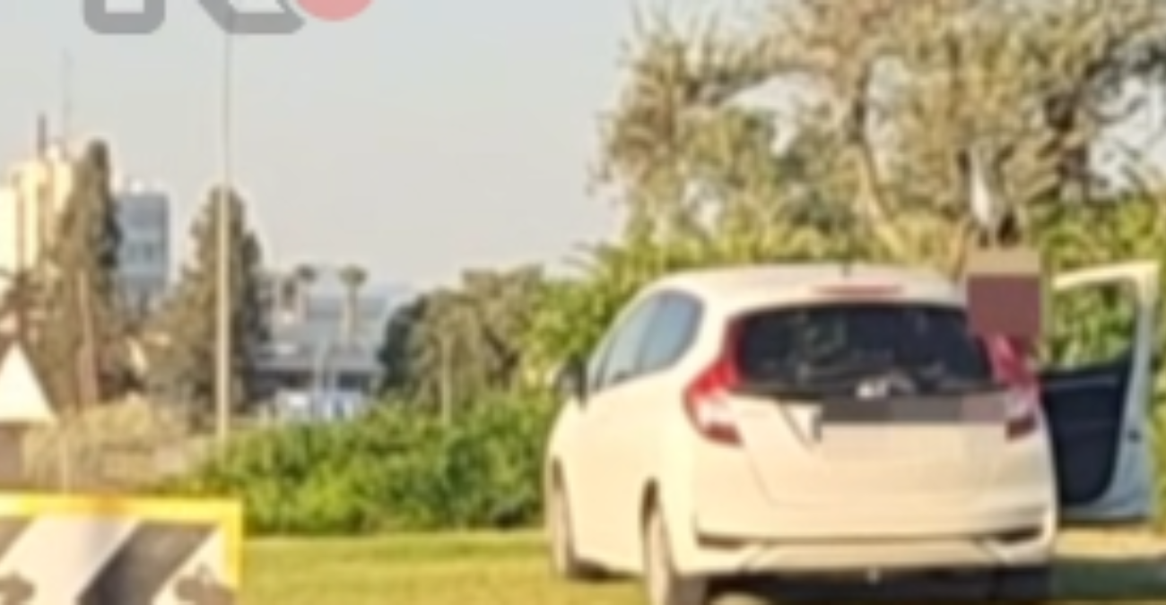 Απίστευτες εικόνες στον Στρόβολο: Αυτοκίνητο «προσγειώθηκε» στο κέντρο του κυκλικού κόμβου - Βίντεο