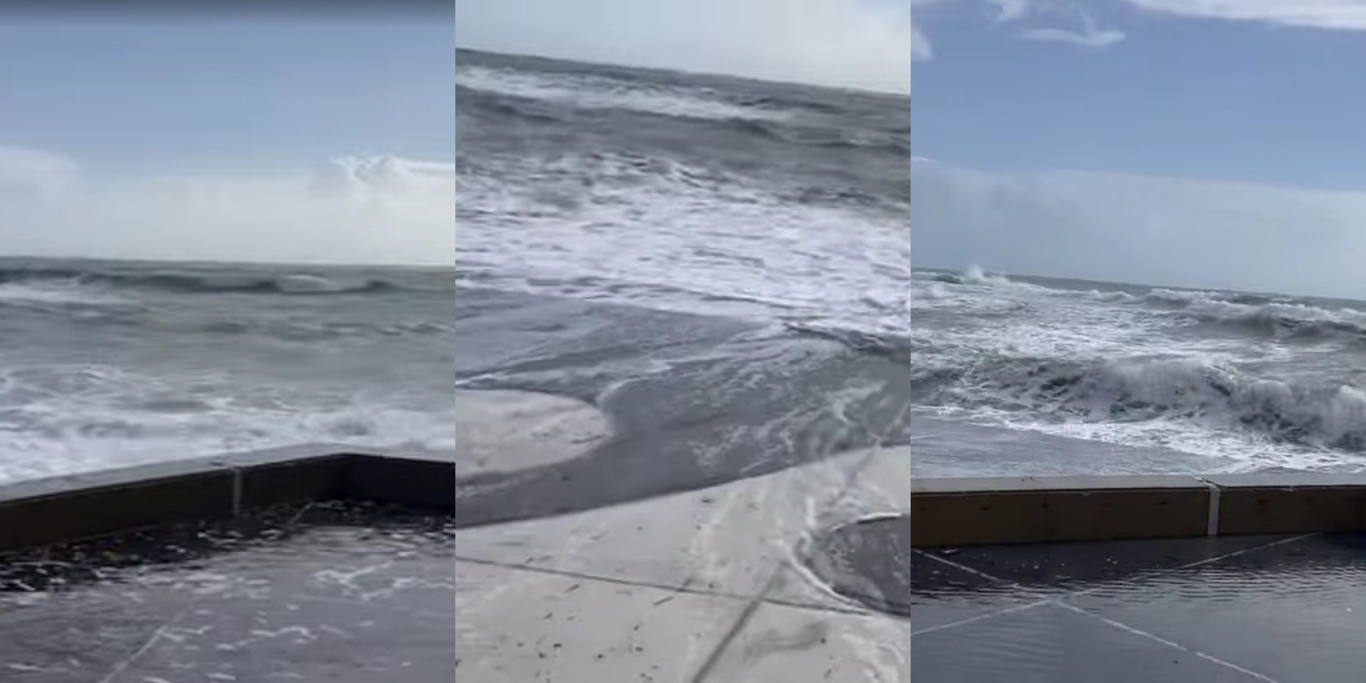 VIDEO: Ξεχείλισε η θάλασσα σε παραλιακό μέτωπο της Κύπρου - Το νερό έφθασε μέχρι και σε... καταστήματα