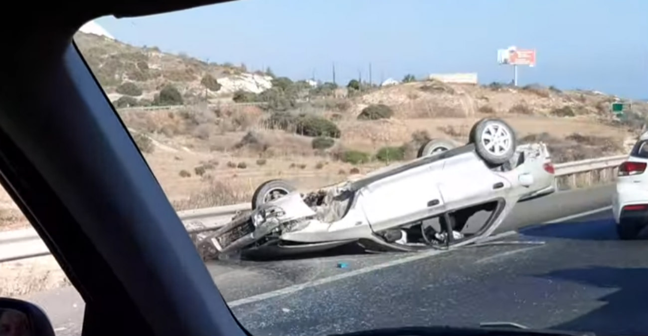 Τροχαίο ατύχημα  στον αυτοκινητόδρομο  - Πυκνή τροχαία κίνηση στο σημείο - Δείτε βίντεο