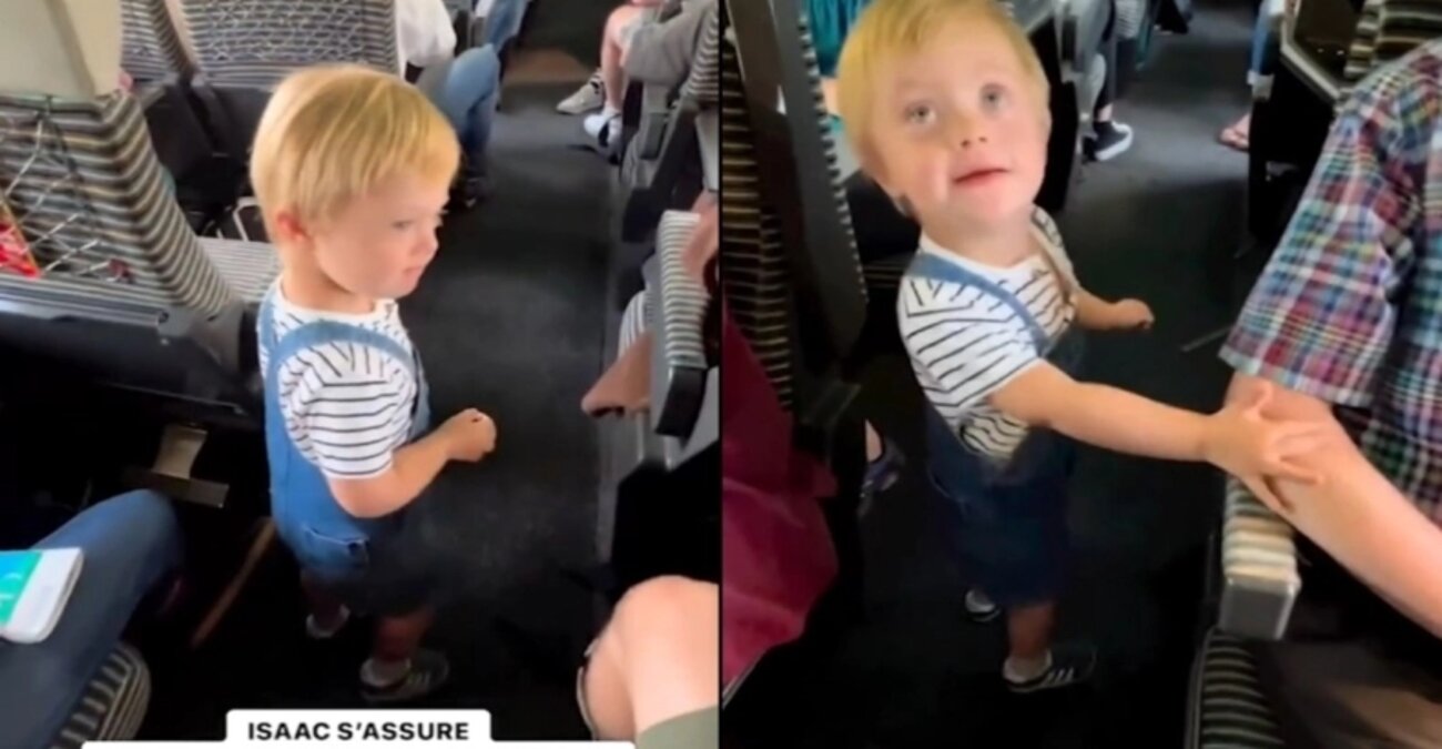 Νήπιο χαιρετά προσωπικά κάθε επιβάτη πριν κατέβει από το τρένο και το χαμόγελο του τα λέει όλα - Δείτε βίντεο