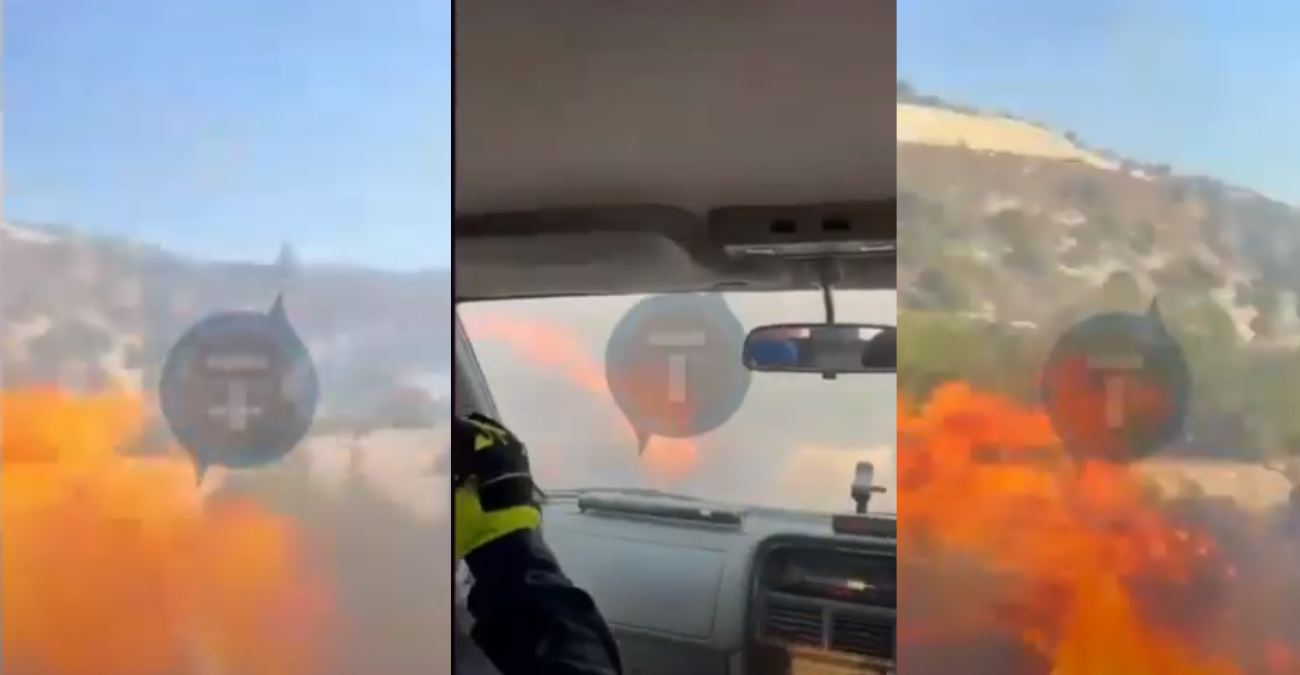 Συγκλονιστικό βίντεο: Οχημα εθελοντών περνά μέσα από τη φωτιά στην Άλασσα για να γλυτώσει