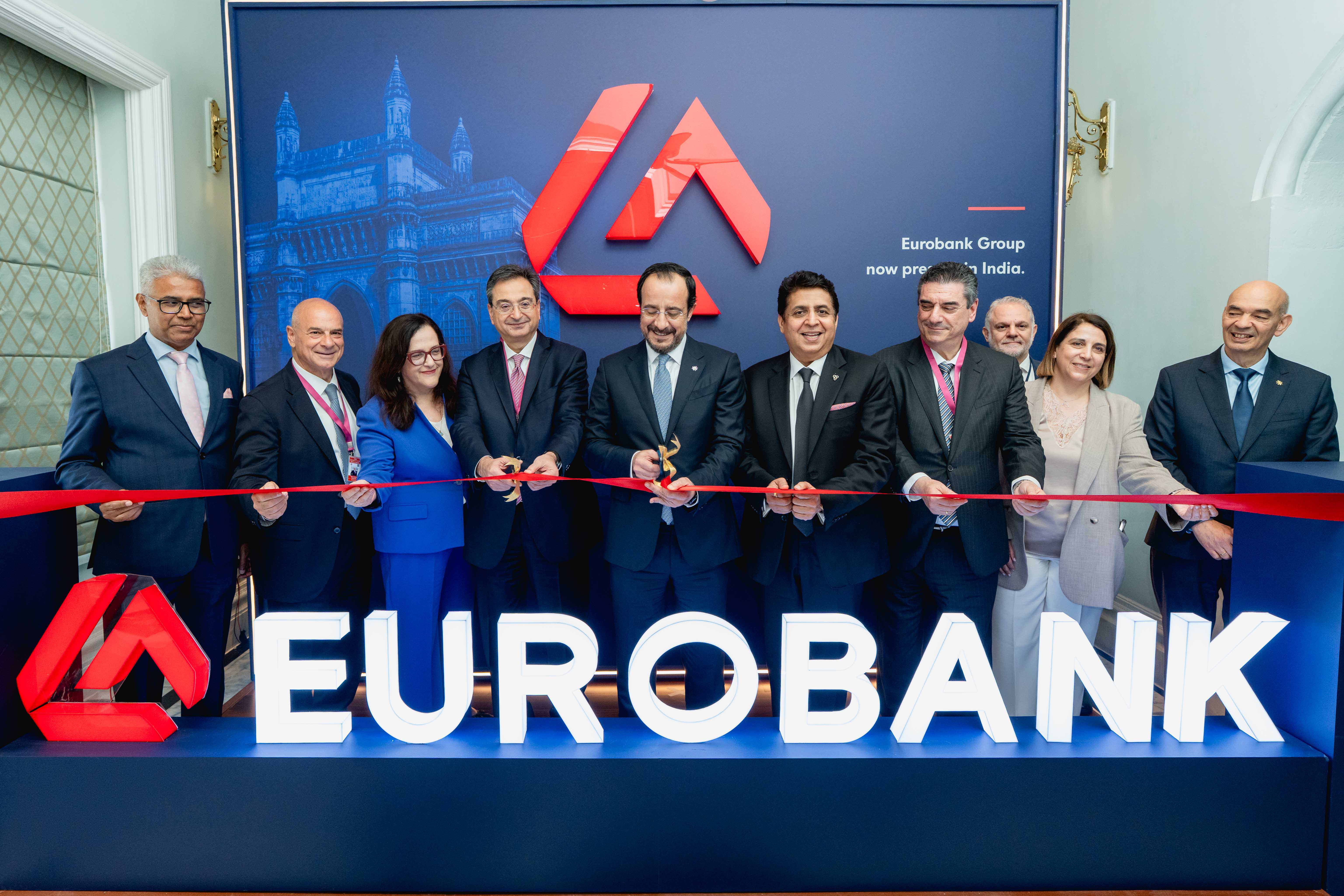 Στην Ινδία η Eurobank - Την κορδέλα έκοψε ο Πρόεδρος Χριστοδουλίδης - Σημαντικό όφελος για Κύπρο, Ελλάδα και Ευρώπη