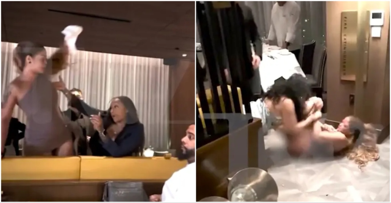 VIDEO: Χαμός σε εστιατόριο - Δύο γυναίκες πιάστηκαν στα χέρια και κατέληξαν στο πάτωμα