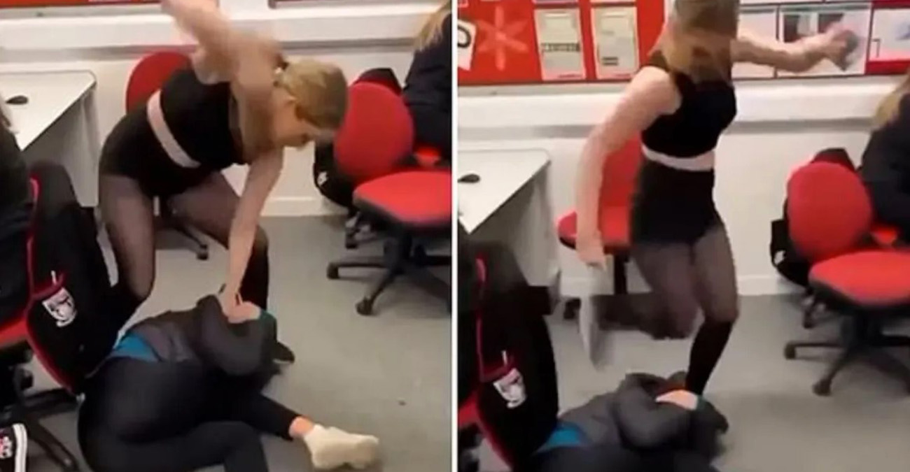 Βίντεο σοκ στη Σκωτία: Η συμμαθήτρια της την τσάκισε στο ξύλο - Γροθιές και κλωτσιές στο κεφάλι