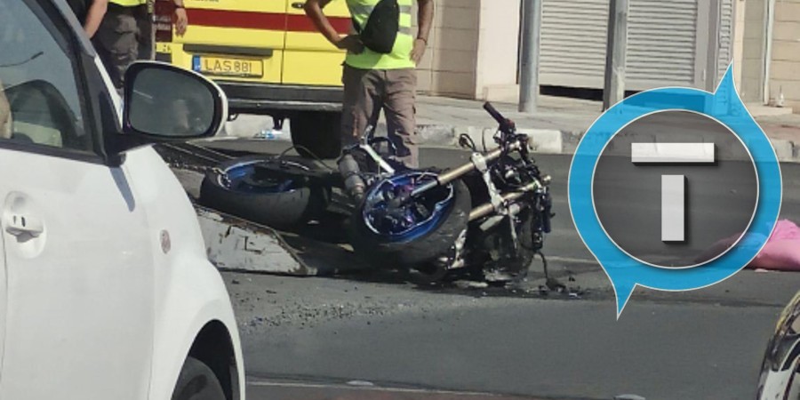 Σοβαρά τραυματισμένος από το τροχαίο στη Λάρνακα ο μοτοσικλετιστής - Άλλα δύο άτομα στο νοσοκομείο