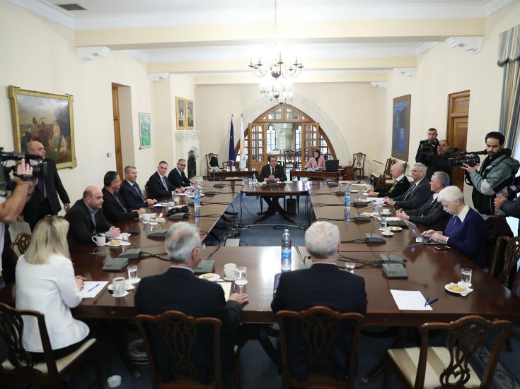 Ο Πρόεδρος ενημερώνει το Εθνικό την Παρασκευή για συζήτηση με Ακιντζί και ΜΟΕ 