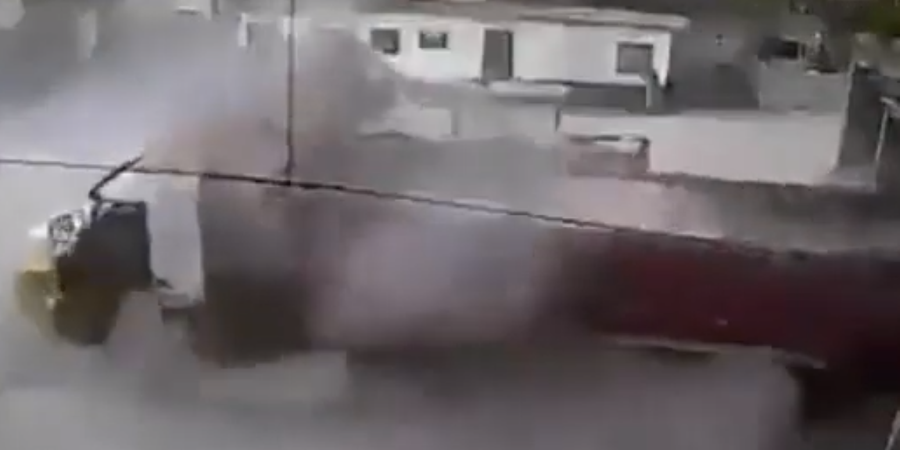 Ευτυχώς που δεν θρηνήσαμε θύματα – Έσπασαν τα υδραυλικά του φορτηγού – VIDEO