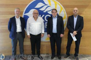 Αντιπροσωπεία της UEFA στην Κύπρο για το Αθλητικό Κέντρο Εθνικών Ομάδων
